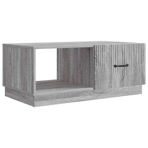 vidaXL Coffee Table Grey Sonoma 90 x 50 x 37 cm Engineered Wood