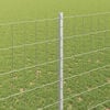 vidaXL Fence with Post Silver 1.5 x 10 m Steel