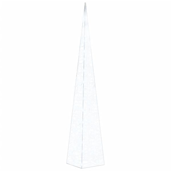 vidaXL Acrylic Decorative LED Light Cone Cold White 120 cm