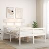 vidaXL Senior Bed without Mattress White 120x200 cm Solid Wood