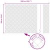 vidaXL Chain Link Fence Grey 10 x 1 m Steel