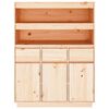 vidaXL Highboard 89x40x116.5 cm Solid Wood Pine