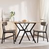 vidaXL Dining Table Y-Frame 80x80x75 cm Solid Wood Pine and Steel