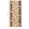vidaXL Runner Rug BCF Beige 100x200 cm