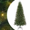 vidaXL Artificial Christmas Tree Green 210 cm PE and PVC