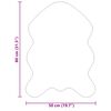 vidaXL Faux Sheepskin Rug Tafalla White 50 x 80 cm Polyester