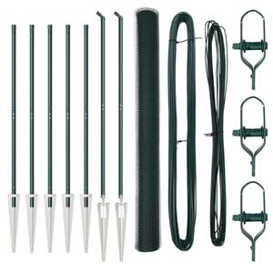 vidaXL Welded Wire Fence with Spikes 10 x 1.5 m (W x H)