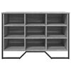 vidaXL Shoe Cabinet Grey Sonoma 90x38x61.5 cm Engineered Wood