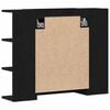 vidaXL Mirror Cabinet Black Oak 80 x 20.5 x 64 cm Engineered Wood
