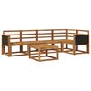 vidaXL Outdoor Sofa Set 6 pcs Natural Solid Acacia Wood