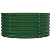 vidaXL Garden Raised Bed Galvanised Steel 152x80x36 cm Green
