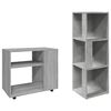vidaXL Corner Cabinet Concrete Grey 33x33x100 cm Engineered Wood