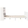 vidaXL Bookcase Bed without Mattress White 140x200 cm Solid Wood Pine
