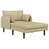 vidaXL Oversized Chaise Longue Grey Green Corduroy fabric