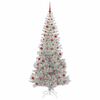 vidaXL Christmas Tree with 300 LEDs with Stand Silver 210 cm PET