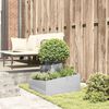 vidaXL Garden Planter Silver 60 x 60 x 50 cm Stainless Steel