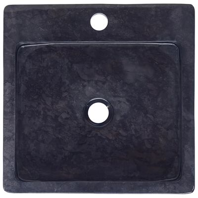 vidaXL Sink Black 40x40x12 cm Marble
