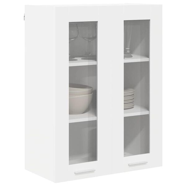 vidaXL Hanging Cabinet with Door White 60 x 31 x 80 cm Engineered Wood