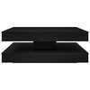 vidaXL Coffee Table 360-Degree Rotatable Black Oak 90x90x34.5 cm