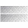 vidaXL Stair Tread 2 pcs 70 x 20 cm Silver Aluminium Rectangular