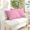 vidaXL Sofa Pillows 2 pcs Pink 70 x 50 cm Fabric