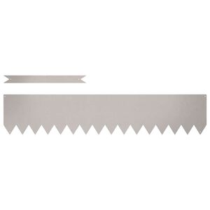 vidaXL Lawn Edging 50 pcs Brown 100 x 0.05 x 20 cm Weathering Steel