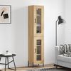 vidaXL Highboard Sonoma Oak 34.5x34x180 cm Engineered Wood