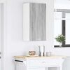 vidaXL Hanging Cabinet with Door Grey Sonoma and White 40 x 31 x 80 cm