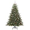 vidaXL Artificial Christmas Tree with 300 LEDs with Stand Green 180 cm