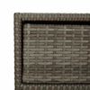 vidaXL Garden Storage Cabinet Grey 55x59x80 cm Poly Rattan