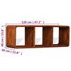 vidaXL TV Cabinet Solid Wood with Honey Finish 120x30x40 cm