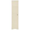 vidaXL Plastic Cabinet 40x43x164 cm Wood Design Angora White
