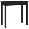 vidaXL Console Table Black 80x40x75 cm Solid Wood Pine
