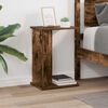 vidaXL End Table Smoked Oak 35 x 25 x 50 cm Engineered Wood