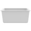 vidaXL Granite Kitchen Sink Single Basin White