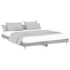 vidaXL Bed Frame without Mattress Grey Sonoma 200x200 cm Engineered Wood