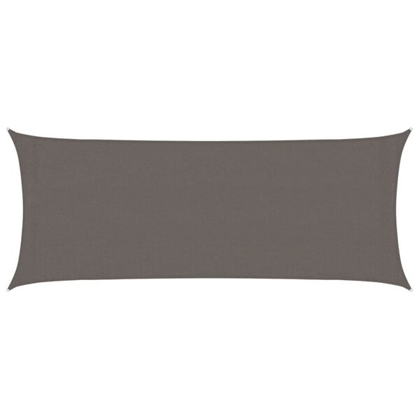 vidaXL Sunshade Sail 160 g/m² Anthracite 2x4.5 m HDPE