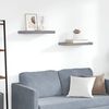 vidaXL Floating Wall Shelves 2 pcs Grey 50x23x3.8 cm MDF