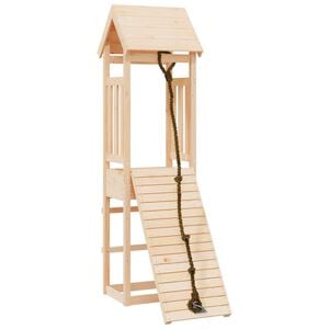 vidaXL Playhouse | Natural Wood | Solid pine wood | Large | Durable | Playhouse