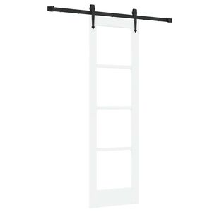 vidaXL Sliding Door ORKDAL 61 x 198.5 cm Solid Pine Wood and Glass