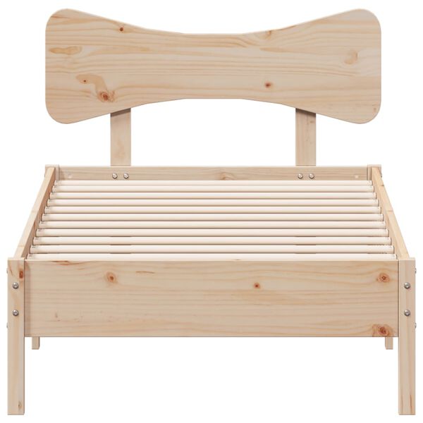 vidaXL Bed Frame without Mattress 100x200 cm Solid Wood Pine