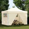 vidaXL Party Tent Folding Cream 291 x 431 x 315 cm Oxford Fabric