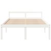 vidaXL Senior Bed without Mattress White 120x200cm Solid Wood Pine