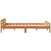 vidaXL Bed Frame without Mattress Wax Brown 120x190 cm Small Double Solid Wood Pine