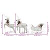 vidaXL Reindeer & Sleigh Christmas Decoration 140 LEDs Outdoor Gold