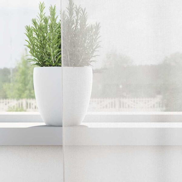 vidaXL Voile Curtains with Grommets 2 pcs White