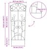 vidaXL Garden Fence 3 pcs Green 112 x 40 cm Steel