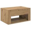 vidaXL Coffee Table Artisan Oak 80 x 50 x 40 cm Engineered Wood