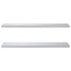 vidaXL Wall Shelves 2 pcs 100x30 cm Silver Stainless Steel