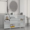 vidaXL Sideboard High Gloss White 120x30x75 cm Engineered Wood